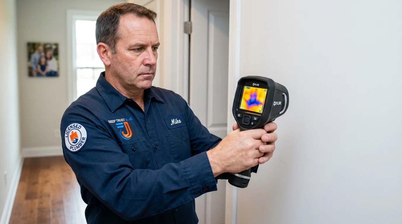 Thermal imaging leak detection by Johns Plumbing LLC in Poplarville